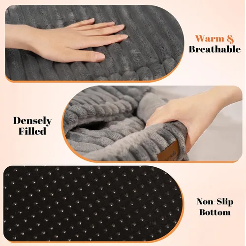 Vista 4 de CHEERPALS Cama tipo cueva para gatos de interior, cama para gatos cubierta lavable con capucha, cama suave y esponjosa para mascotas para cachorros