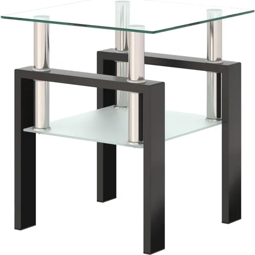 Vista 63 de IANIYA Juego de mesa de 3 piezas para sala de estar, moderno juego de mesa auxiliar de vidrio templado, mesa auxiliar de vidrio con marco de metal