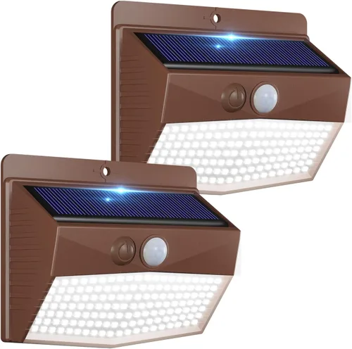 Vista 30 de Luces Solares para Exteriores, 12 Paquetes de Luces Solares con Sensor de Movimiento y Seguridad con 3 Modos de Iluminación, Luces Solares de Pared
