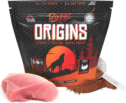 Vista 12 de ROGUE PET SCIENCE Origins 5-en-1 suplemento para perros - Aderezo de comida en polvo con aceite de pescado omega 3 natural - Apoya la digestión