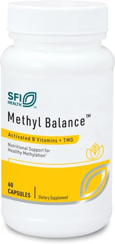 Klaire Labs SFI Health - Balance de metilo - Suplemento de vitamina B activada + trimetilglicina - Metafolin metil folato, betaína TMG, vitamina B2,