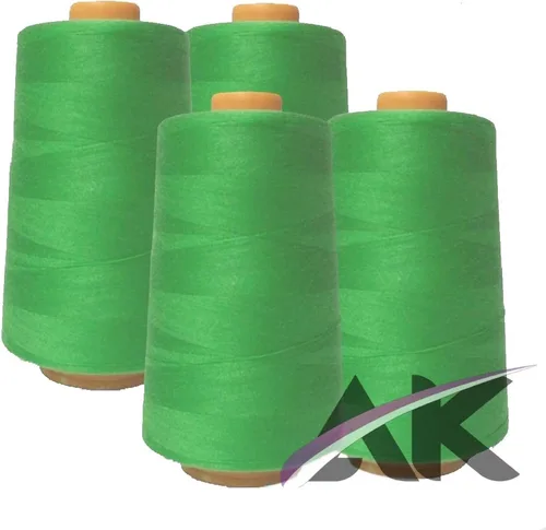 Vista 22 de AK Trading - Paquete de 4 conos de hilo de coser multiusos dorados (6000 yardas cada uno) de carretes de hilo de poliéster de alta resistencia
