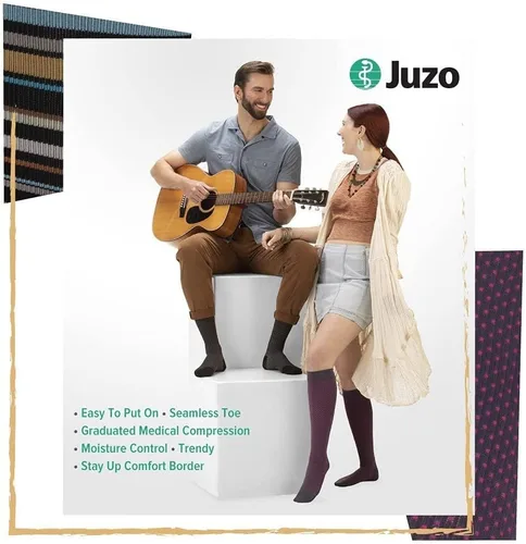 Vista 2 de Juzo Power Vibe Premium Compression Socks For Men and Women 15-20 mmHg