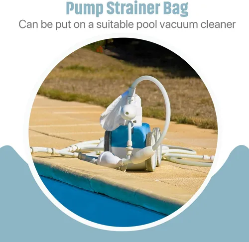 Vista 6 de Shappy Bolsa de filtro de malla con cordón de 23.622 in para evitar obstrucciones durante el proceso de colado (9.1 x 6.3 in)