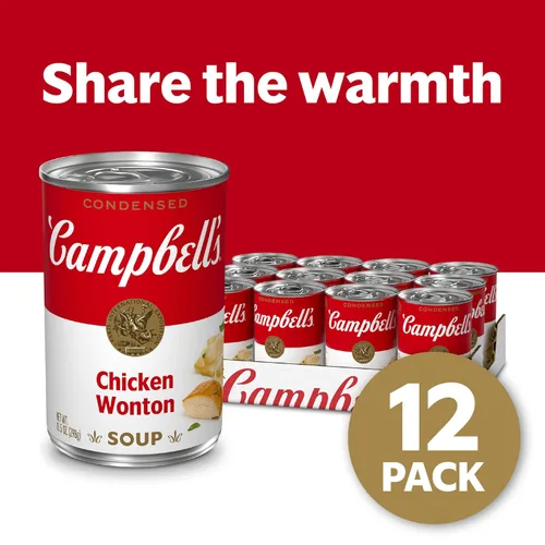 Vista 48 de Campbell's Sopa condensada para niños, sopa de fideos dobles, lata de 10.5 onzas (paquete de 4) (caja de 6)
