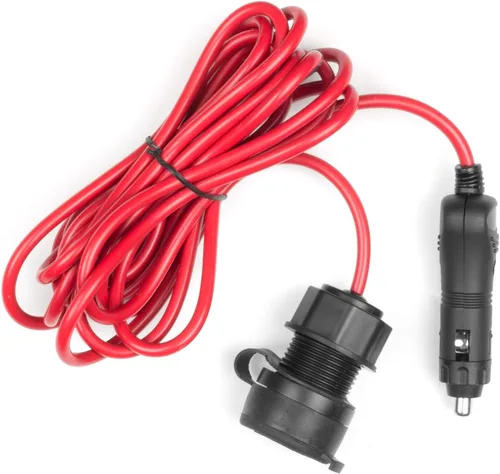 Vista 3 de Wagan Cable de extensión CC de 12V/24V 12ft con montaje en panel y cubierta a prueba de clima..