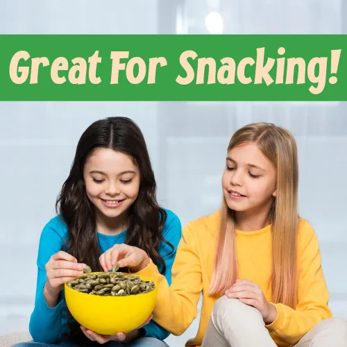 Vista 6 de Sincerely Nuts, Semillas de Calabaza Sin Cáscara Saladas, Pepitas Ricas en Nutrientes, Inigualable Sabor y Frescura, Kósher 100 % Certificado