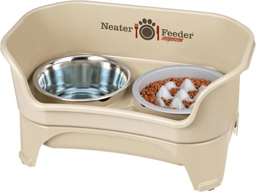 Vista 33 de Neater Feeder Express Cuencos para Perros a Prueba de Desorden Elevados para Razas Medianas y Grandes – Fabricado en EE. UU. – Comedero Lento