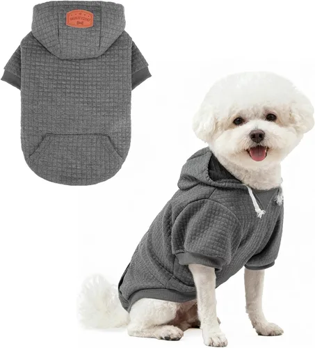 Vista 68 de BEAUTYZOO - Sudadera con capucha para perros macho o hembra pequeños, medianos y grandes, ropa cálida de invierno y otoño, talla S o M, suéter
