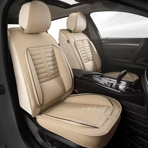 Vista 56 de Juego completo de fundas de asiento de automóvil para Ford Explorer 2004-2023, 2024 y 2025, juego completo de fundas de asiento de cuero con soporte