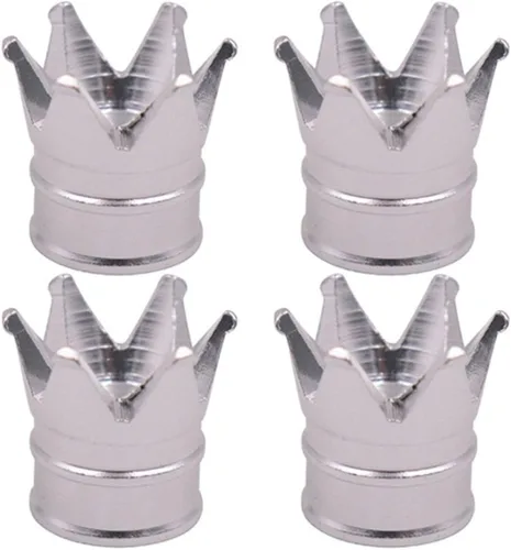 Vista 8 de Tapas de Vástago de Válvula de Neumático de Coche 4 PIEZAS Cubiertas Universales de Vástago Juego de Tapas de Válvula de Neumático de Aluminio