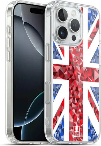 Vista 157 de Head Case Designs Blue Gingham Union Jack Collection - Funda de gel suave compatible con Apple iPhone 7 Plus/iPhone 8 Plus
