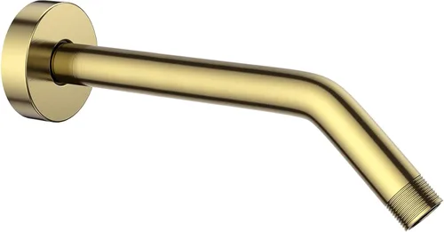 Vista 13 de YASFEL Brazo de Ducha de Oro Cepillado de 6 pulgadas Brazo de Extensión de Ducha Tubo con Brida y Cinta de Teflón para Cabezal de Ducha y Cabezal