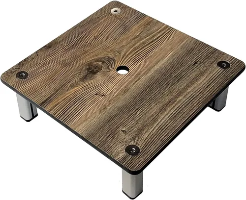 Vista 6 de Foreman Soporte para plantas en maceta con patas (12 x 12 x 4 pulgadas) para interiores y exteriores, uso vertical, resistente a la intemperie