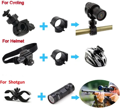 Vista 6 de Cámara de vídeo, 1080P deportes acción cámara casco cámara con tarjeta 32G SD