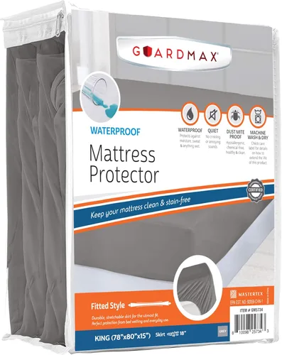 Vista 37 de Guardmax Protector de Colchón de Punto Jersey Tamaño Twin - Cubierta de Colchón Impermeable y Resistente a Ácaros del Polvo con Bolsillos