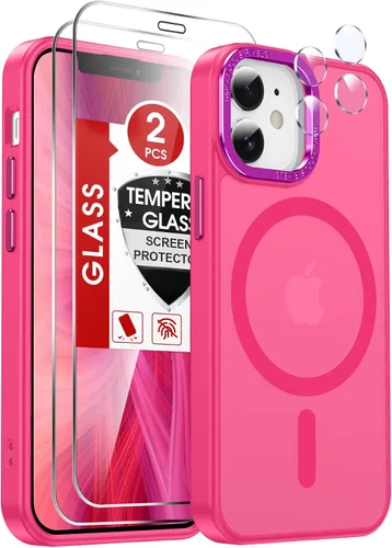 Vista 51 de LeYi Fundas para iPhone-11-Pro-Max con Protector de Pantalla X2 + Cubierta de Cámara X2: [Compatible con MagSafe] Funda Magnética de Grado Militar