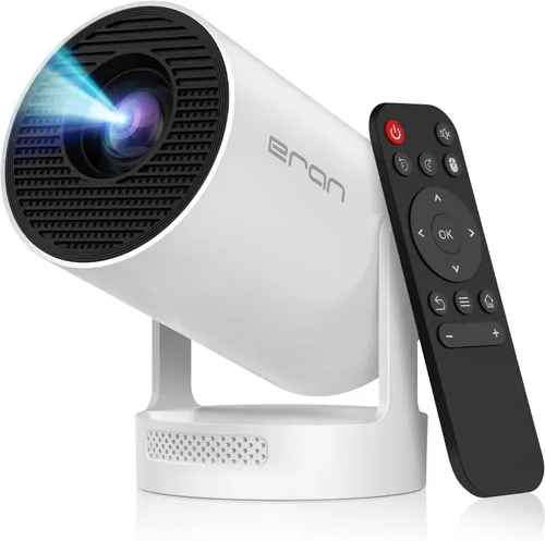 Vista 7 de Mini proyector portátil con WiFi y Bluetooth, proyector inteligente nativo 1080P Full HD, 300 ANSI, compatible con teléfono inteligente, HDMI, USB