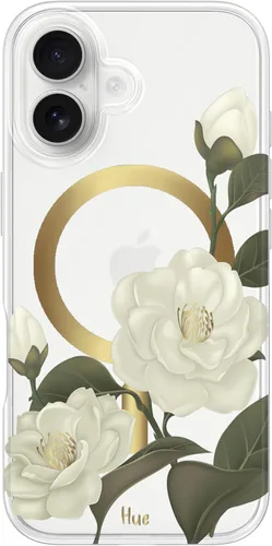 Vista 53 de LONLI Hue - para iPhone 15 Pro [Compatible con Magsafe] - Funda de teléfono floral dorada - [Amortiguador de 360° absorbente de impactos] - Funda
