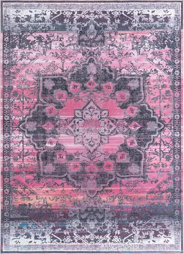 Vista 45 de Rugs.com Francesca Collection - Alfombra lavable de tejido plano, 2 x 3 pies, color blanco sal marina, perfecta para entradas, cocinas, rincones