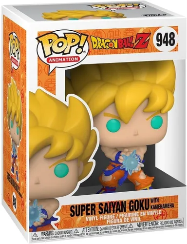 Funko Pop Animation: Dragon Ball Z - SS Goku with Kamehameha Wave Multicolor, 3.75 Inches - Collectable Vinyl Figure - Gift Idea - Official