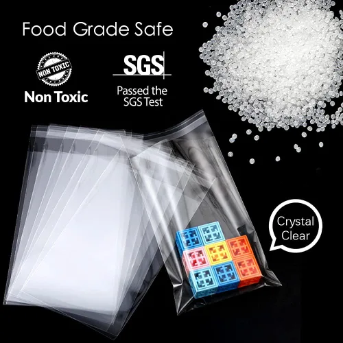 Vista 4 de Bolsas de celofán de 2 x 3 pulgadas, bolsas de celofán transparentes autoadhesivas de plástico resellable, bolsa de plástico de celofán para aretes
