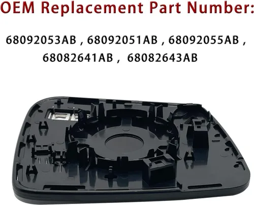Vista 5 de Espejo calefactable para el lado izquierdo del conductor para Dodge Durango 2014-2019 Jeep Grand Cherokee 2011-2020, para Dodge Durango Jeep Grand