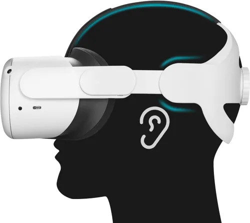 Vista 8 de MASiKEN K6 Adjustable Replace Elite Head Strap for Oculus Quest 2 Enhanced Support and Comfort Head Pad CushionReduce Head PressureOptimize