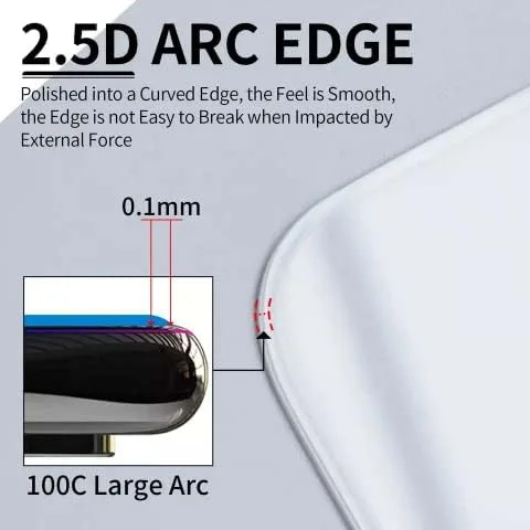 Vista 3 de Paquete de 4 para iPhone 14 Pro Max 6.7 pulgadas 1 protector de pantalla de vidrio templado, transparente HD, antihuellas, antiarañazos 1 funda