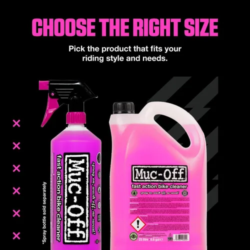 Vista 7 de Muc-Off Nano-Tech - Limpiador de bicicletas, 5 litros, líquido de limpieza de bicicletas de acción rápida, biodegradable, seguro en todas