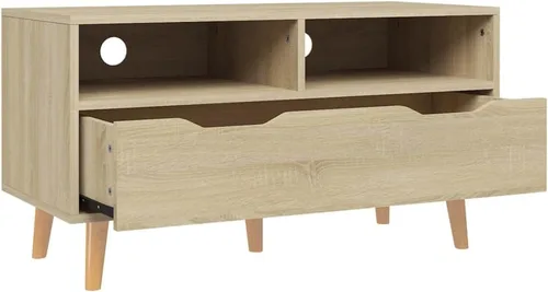 Vista 4 de TV Cabinet Sonoma Oak Engineered Wood Medium TV Cabinet Entertainment Center