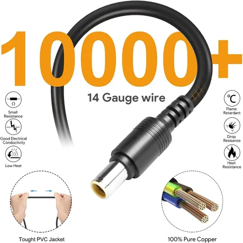 Vista 5 de Anderson - Cable de extensión de 0.31 pies a 0.3 pulgadas, 14 AWG, adaptador de enchufe de alimentación CC de 0.315 in para panel solar, RV Goal