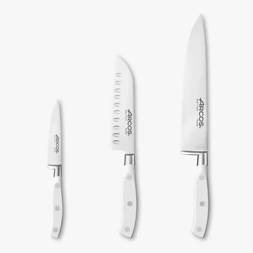 Vista 47 de Arcos Forged Riviera Series - Suela/Cuchillo de pescado de 7 pulgadas - Hoja de acero inoxidable de nitrum - Mango negro de polioximetileno (POM)