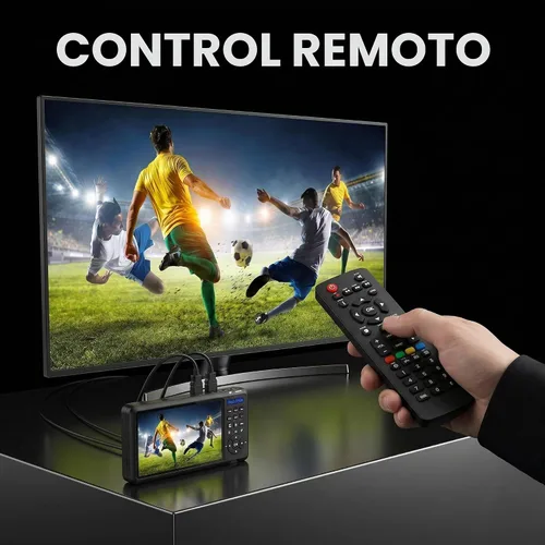 Vista 4 de Caja de captura de video 4K60, entrada HDMI de 2 canales con PIP/POP/PMP, grabadora de video con pantalla de 7 pulgadas, compatible con consolas