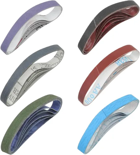 Kit de 30 correas de afilado de repuesto de 1/2" x 12" para afilador oficial de cuchillos y herramientas Work Sharp (WSKTS y WSKTS-KT/Mk.1 y Mk.2) -