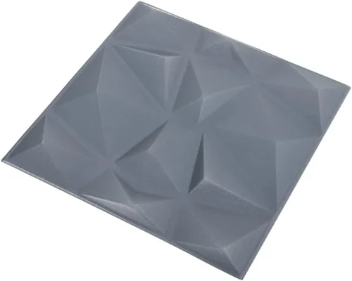 Vista 3 de CHARMMA Paneles de pared 3D 48 piezas 19.7"x19.7" Gris Diamante 129.2 ft²-3538