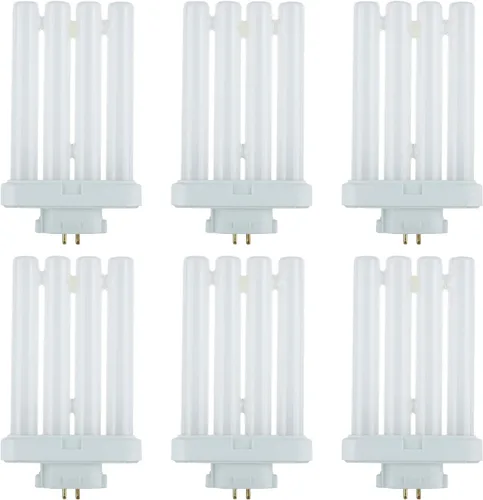 Vista 10 de Sunlite FML27/30K Foco fluorescente compacto enchufable de tubo cuádruple, FML de 4 pines, 27 vatios, 1500 lúmenes, 3000 K blanco cálido, base de 4