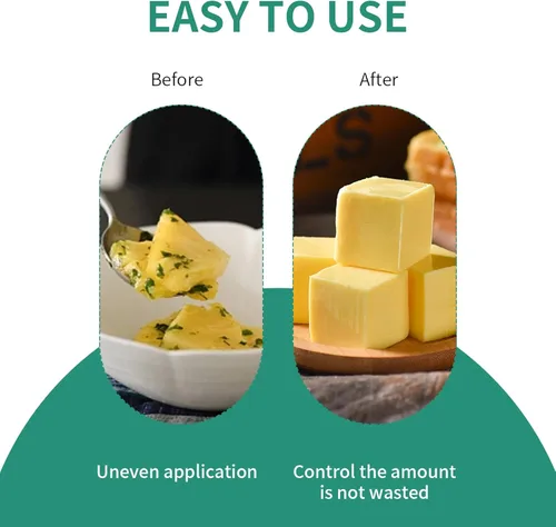 Vista 4 de Paquete de 2 soportes de plástico para mantequilla de mazorca de maíz con cubierta incorporada, dispensador de mantequilla de mazorca de maíz