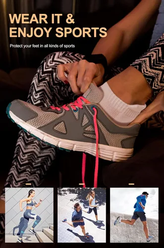 Vista 6 de CelerSport - Calcetines deportivos bajos al tobillo deportivos 6 pares