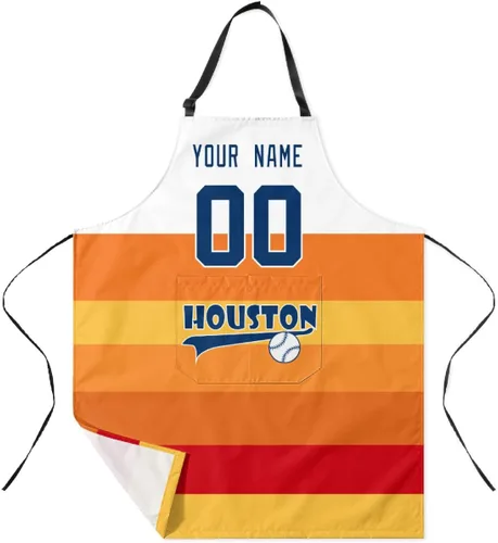 Vista 36 de ANTKING Custom Apron with Pocket Custom Any Name and Any Number Gifts for Dad Men Fans