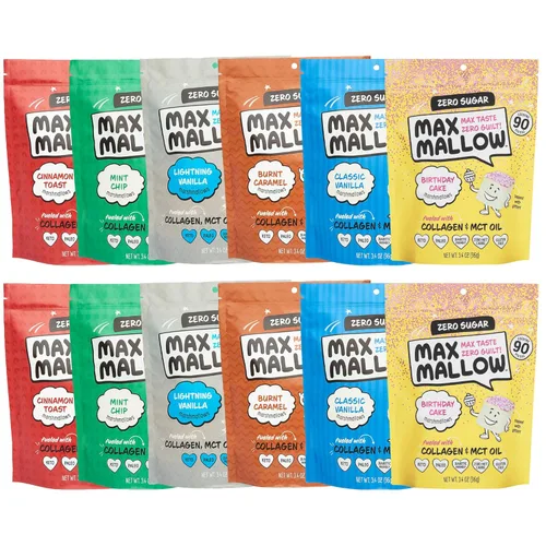 Vista 9 de Malvaviscos Sin Azúcar Max Mallow - Aptos para Keto, Perfectos para S'mores, Chocolate Caliente y Repostería con Snacks Sin Azúcar, S'mores Aceite