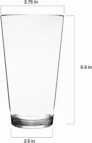 Vista 3 de Youngever Vasos de plástico transparente Bistro de 22 onzas, vasos de plástico reutilizables, vasos irrompibles, juego de 6