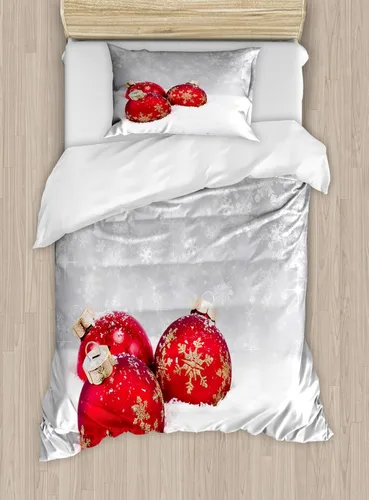 Vista 116 de Ambesonne Hawaii - Juego de funda de edredón de verano, palmeras y hojas exóticas de helecho, fondo colorido abstracto, juego de ropa de cama