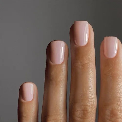 Vista 44 de 48 piezas de uñas postizas a presión color burdeos, uñas falsas en forma de almendra, pegamento para uñas, uñas de longitud media