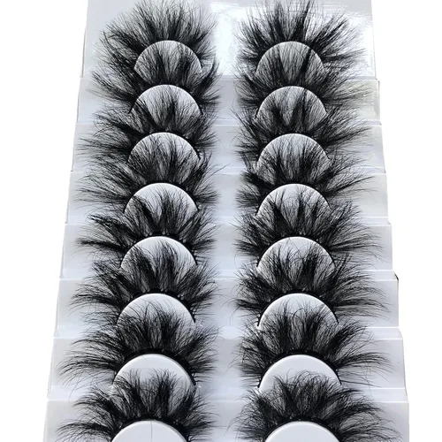 Vista 12 de Gmagictobo Pestañas postizas marrones, pestañas naturales, ojo de gato, pestañas de banda transparente, pestañas esponjosas, paquete de 8 pares
