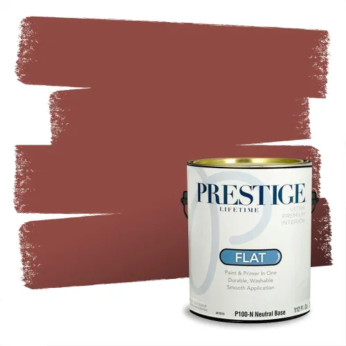 Vista 287 de Prestige Paints Pintura exterior e imprimación en uno, 1 galón, plano, coincidencia comparable de Valspar* Amber Rose*