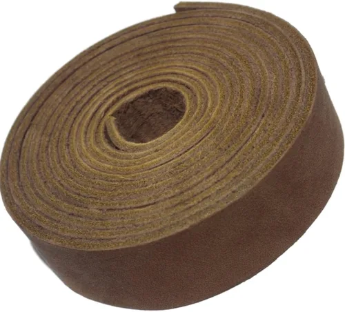 TOFL Tiras de cuero de 72 pulgadas (6 pies) de largo para manualidades, correas de cuero de 1/4 pulgadas hasta 2 pulgadas de ancho para suministros