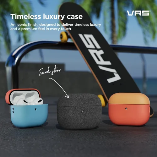 Vista 4 de VRS Design Modern Funda para Apple AirPods Pro de 3ª Generación (2025) – Estilo Minimalista Moderno con Perfil Delgado y Ajuste Preciso Compatible