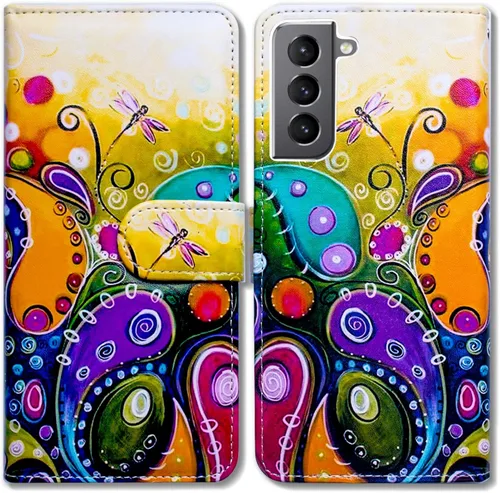 Vista 15 de Bcov Funda para Galaxy S22 Plus, funda de piel con tapa y soporte para tarjeta y soporte para Samsung Galaxy S22 Plus 5G / S22+