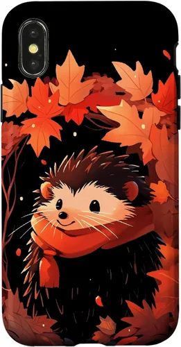 Vista 6 de Hedgehog Autumn Fall Leaves Thanksgiving Case for iPhone 16